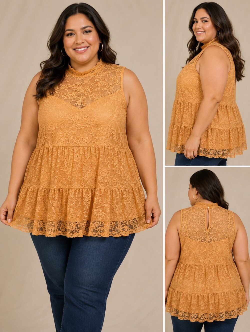 🍐Torrid Lace Sleeveless Top – Size 0